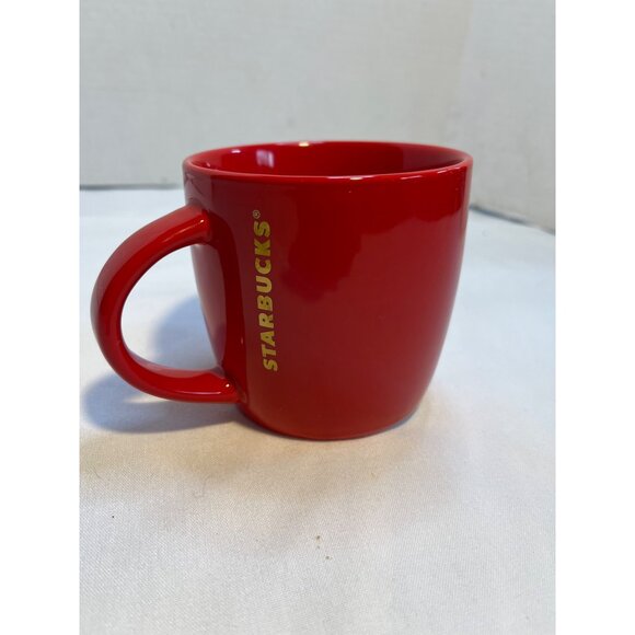 Starbucks 2017 Red Mug with Gold Logo - Picture 7 of 8